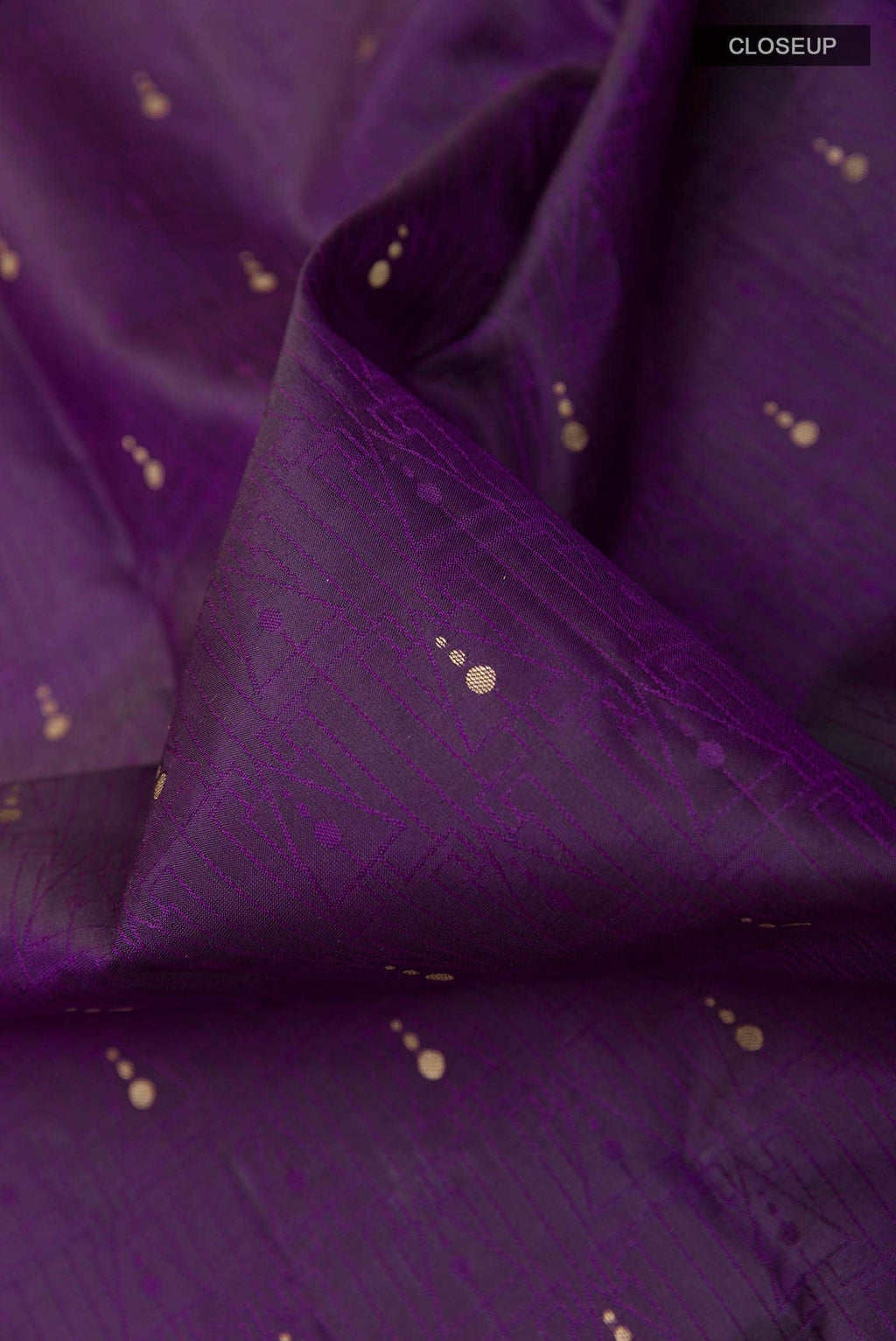 Purple Kanchipuram Silk Saree