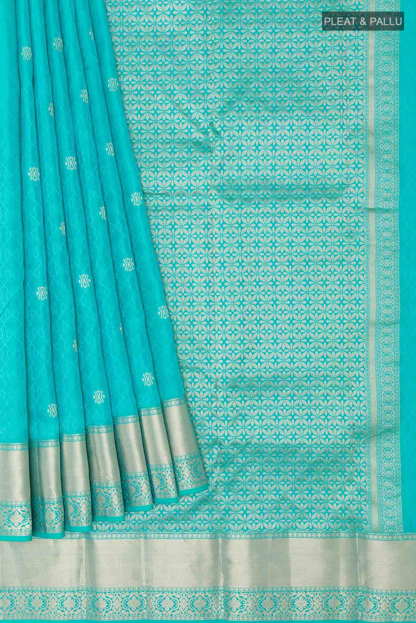 Blue Kanchipuram Silk Saree