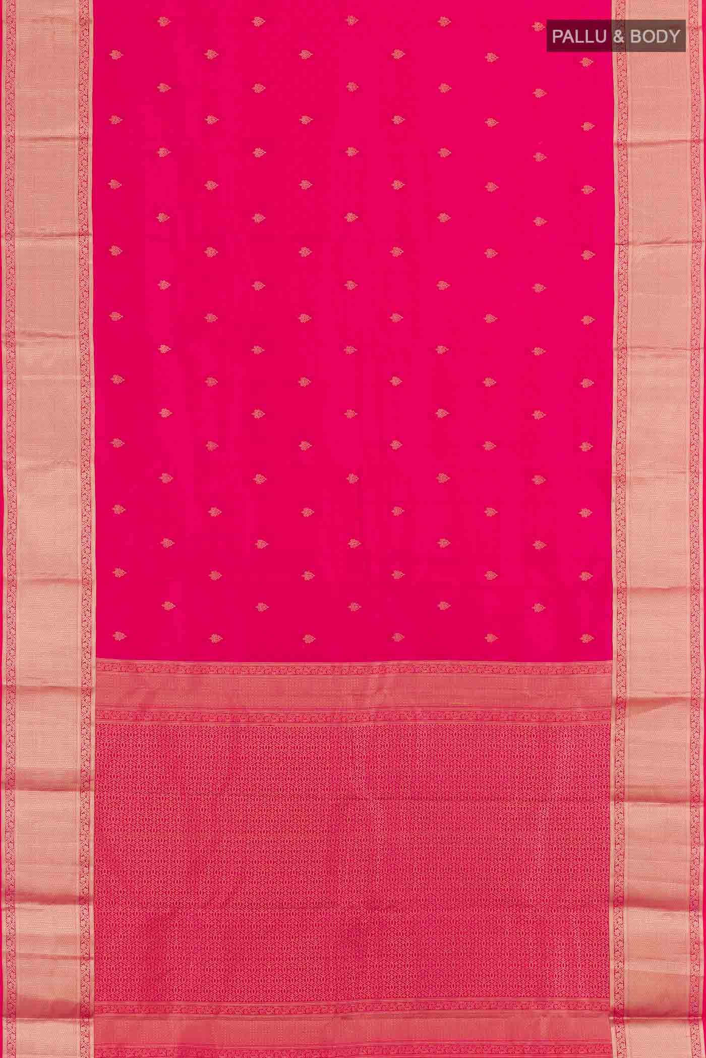 Pink Dual Tone Kanchipuram Silk Saree