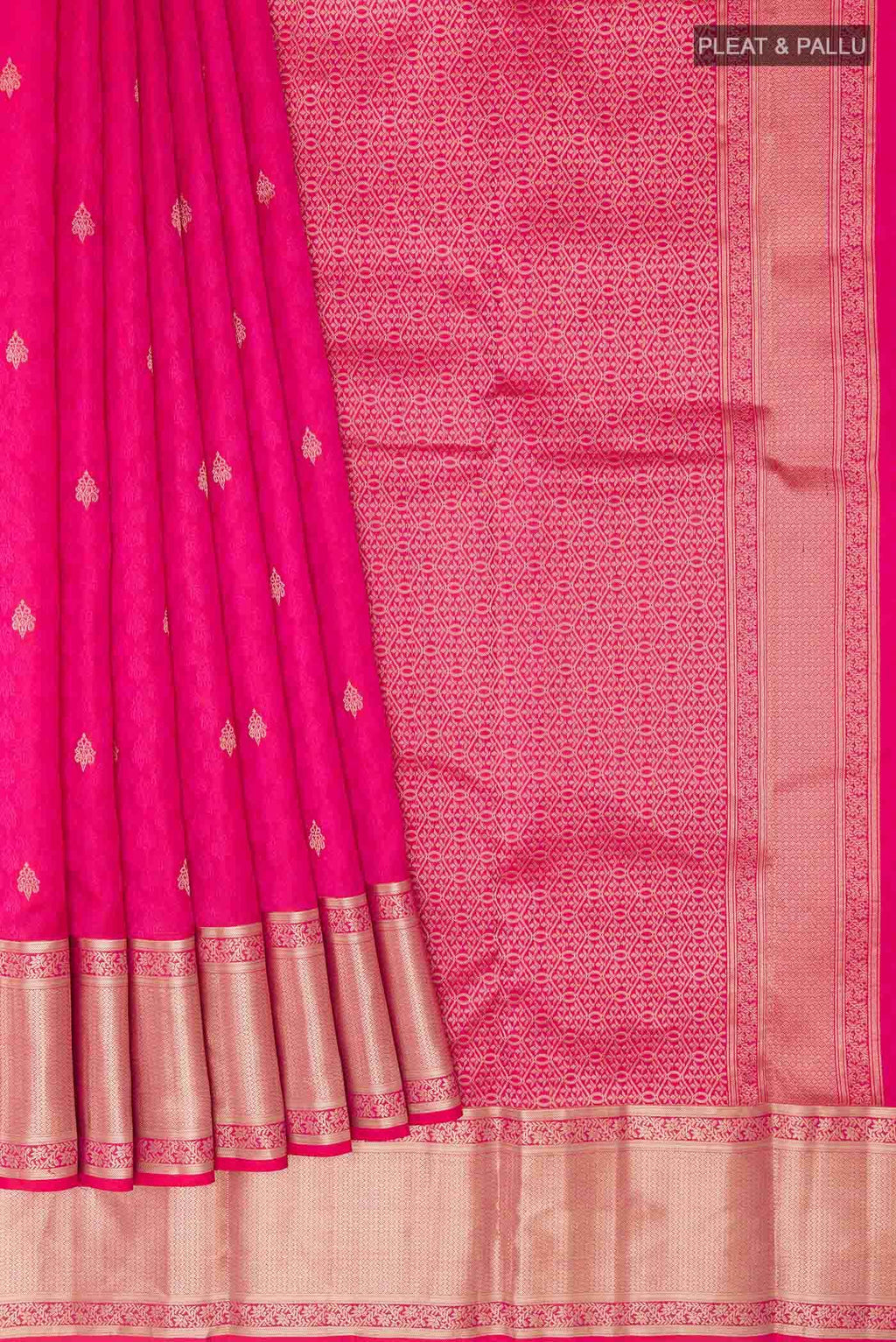 Pink Dual Tone Kanchipuram Silk Saree