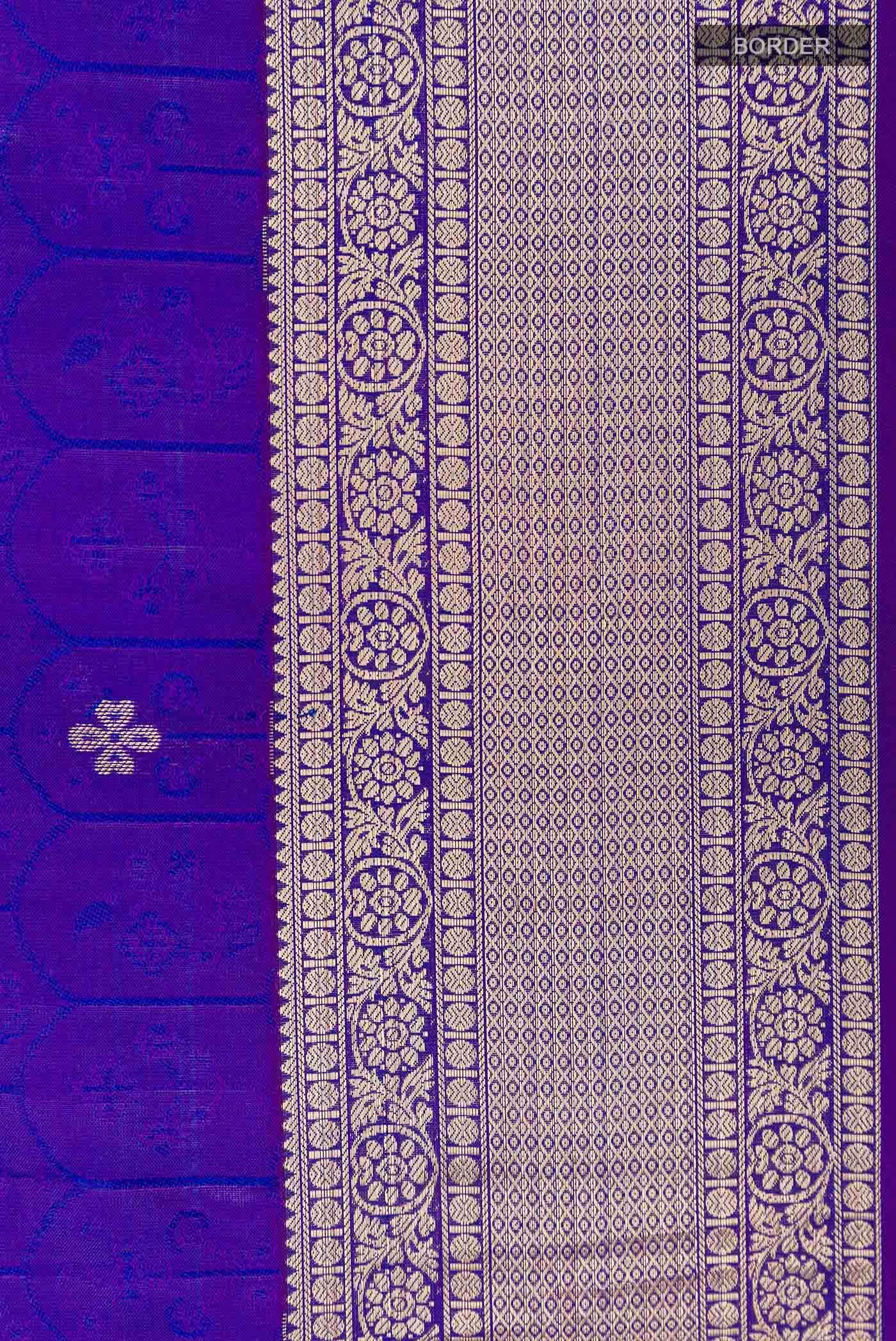 Blue Kanchipuram Silk Saree