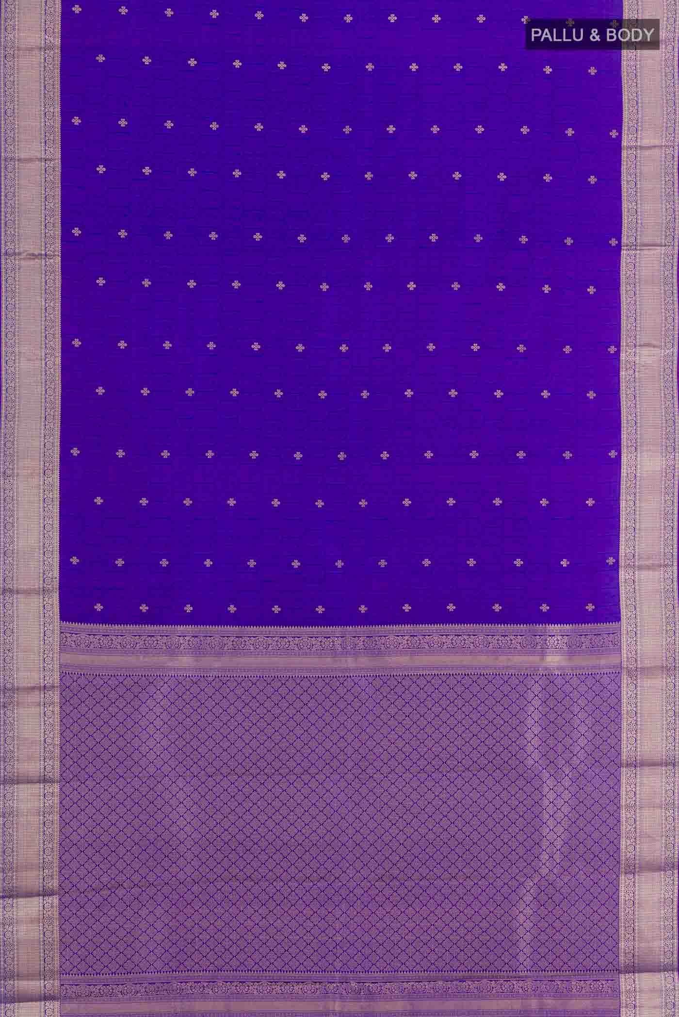 Blue Kanchipuram Silk Saree
