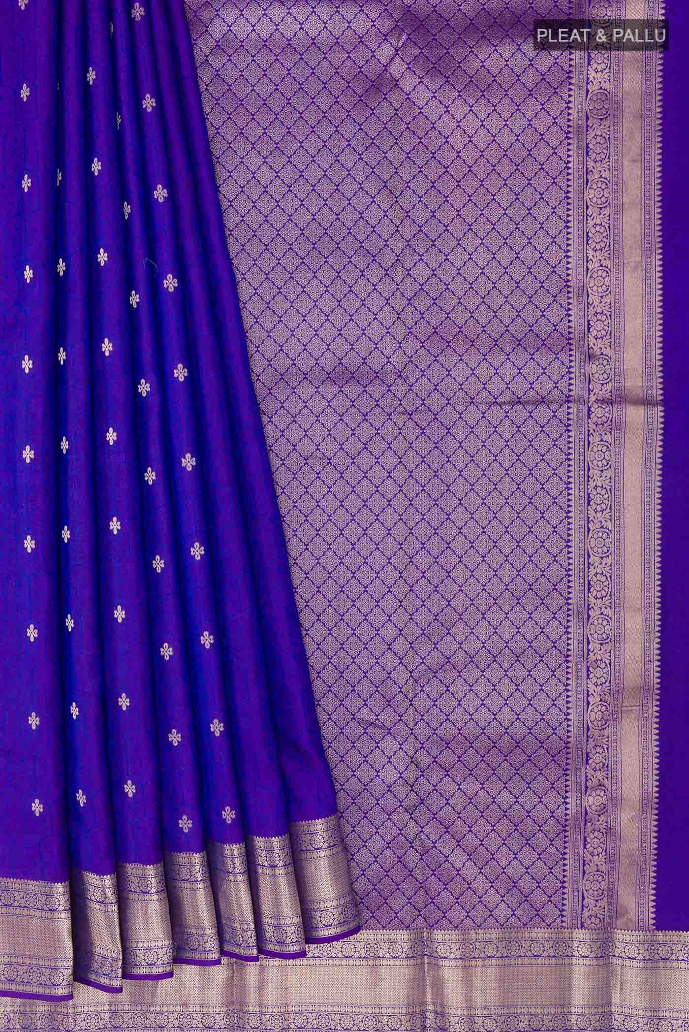Blue Kanchipuram Silk Saree