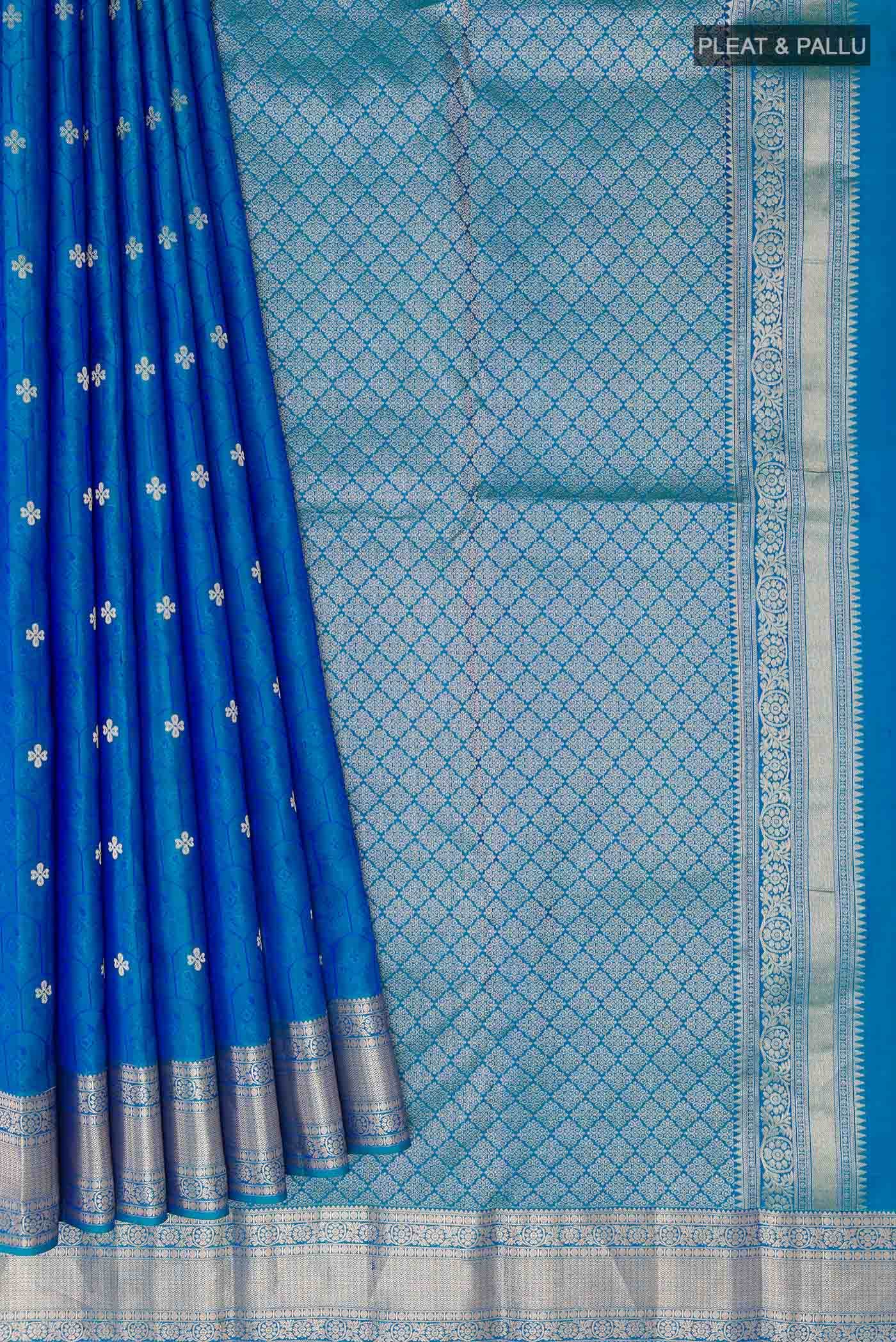 Blue Kanchipuram Silk Saree