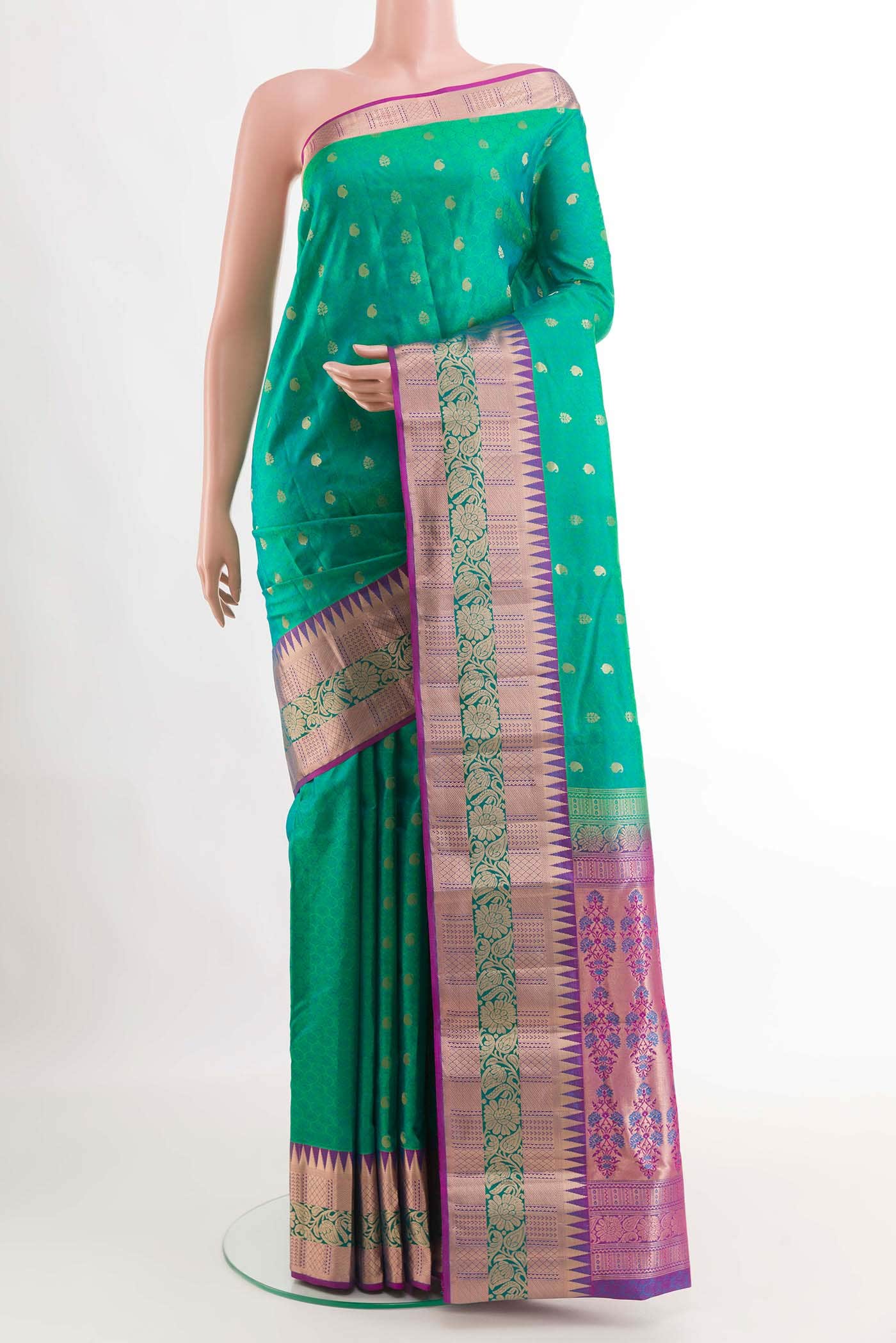 Green Kanchipuram Silk Saree