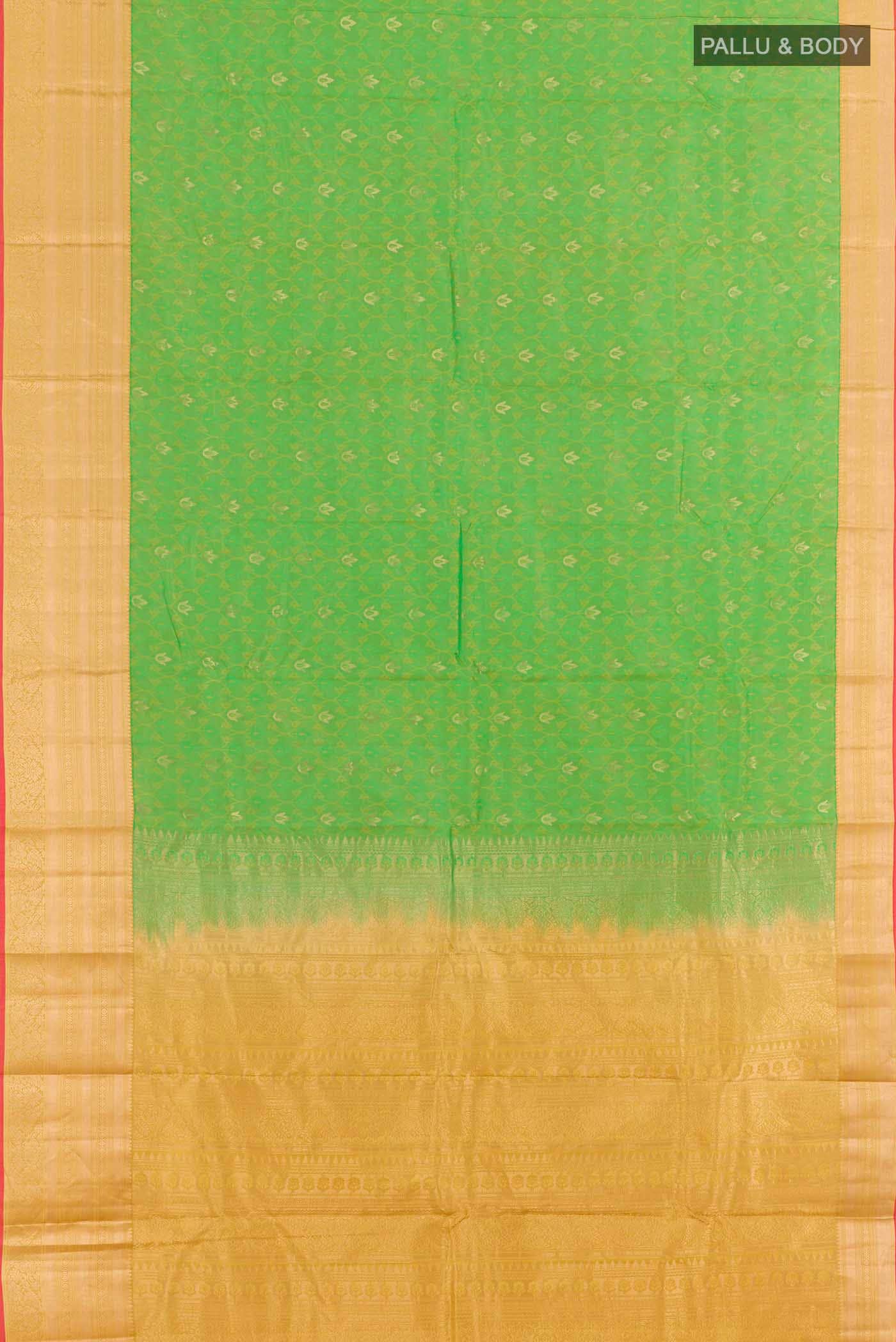 Green Dual Tone Kanchipuram Silk Saree