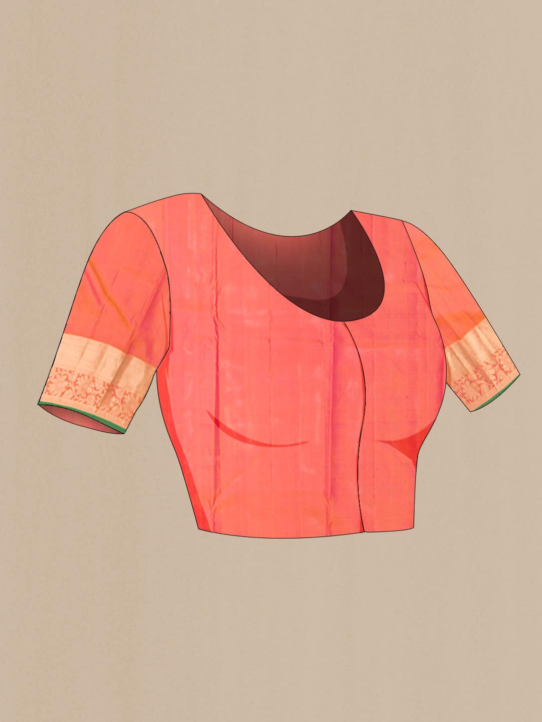 Pink Kanchipuram Silk Saree