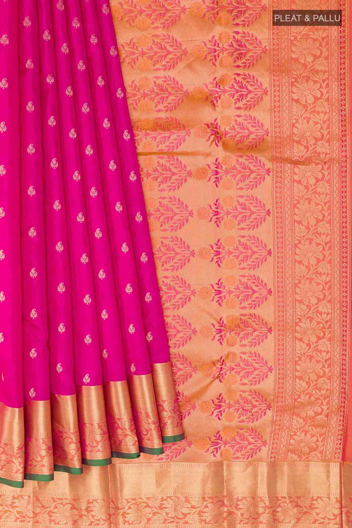 Pink Kanchipuram Silk Saree