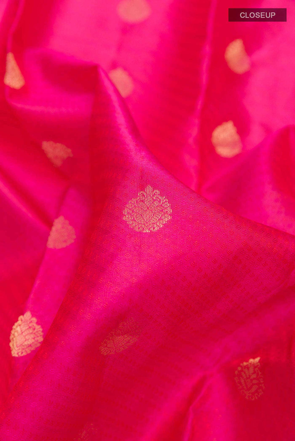Pink Dual Tone Kanchipuram Silk Saree