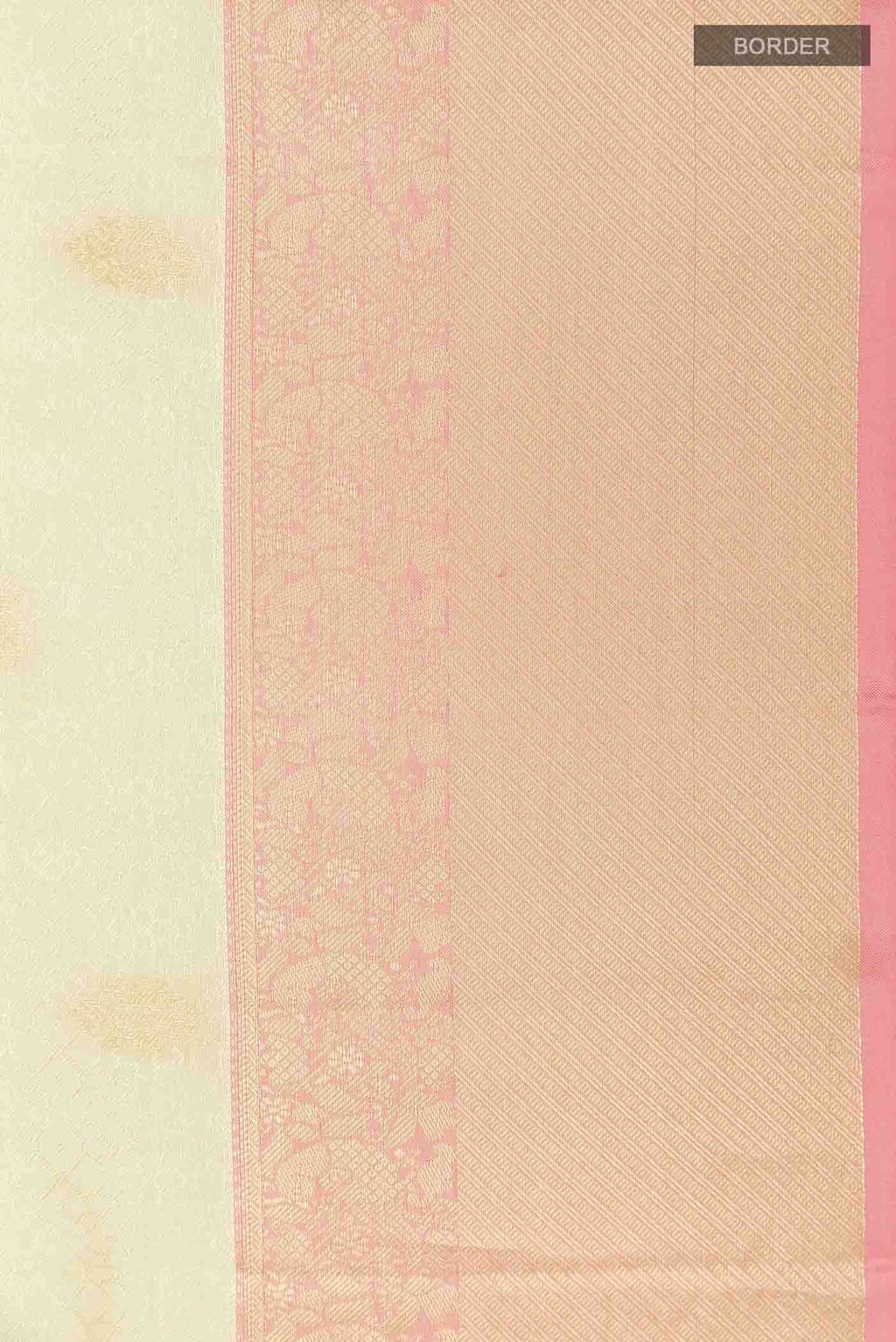 Cream Kanchipuram Silk Saree