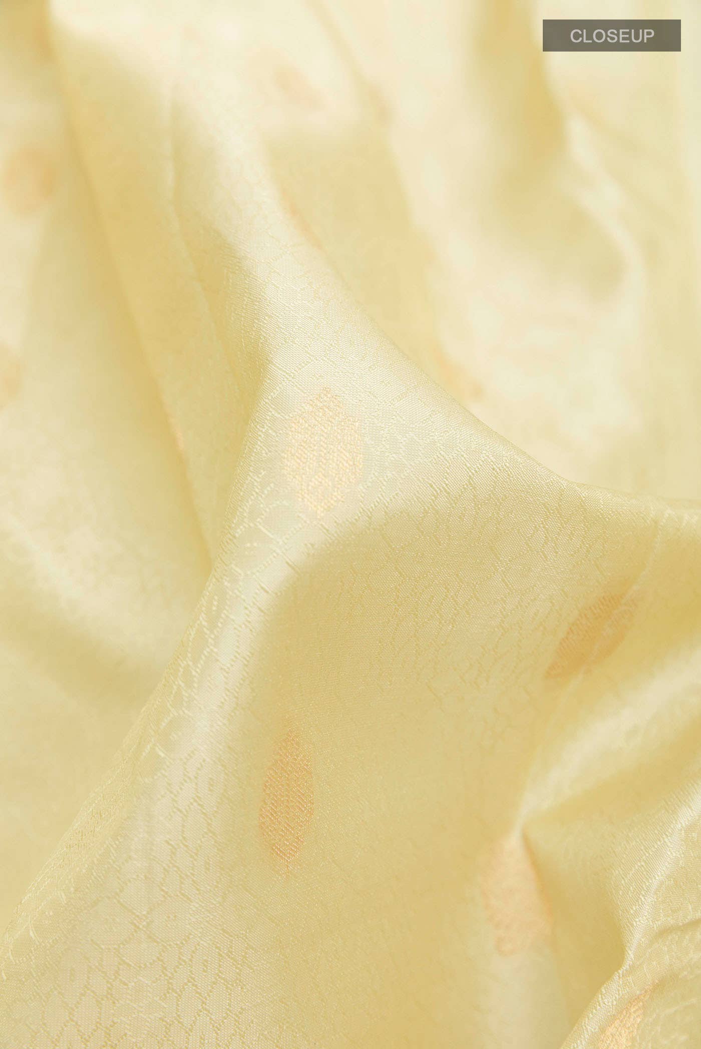 Cream Kanchipuram Silk Saree