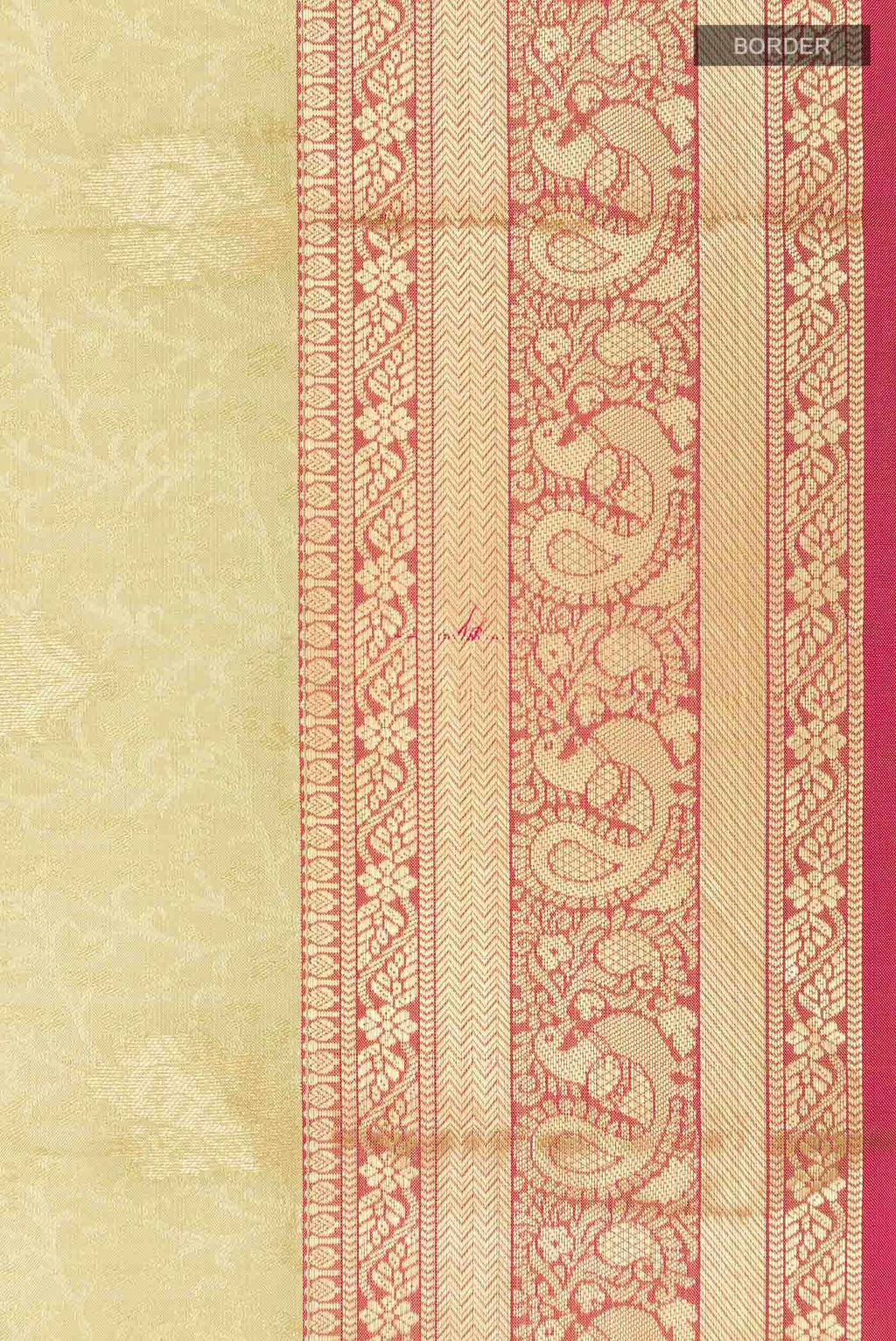 Golden Dual Tone Kanchipuram Silk Saree