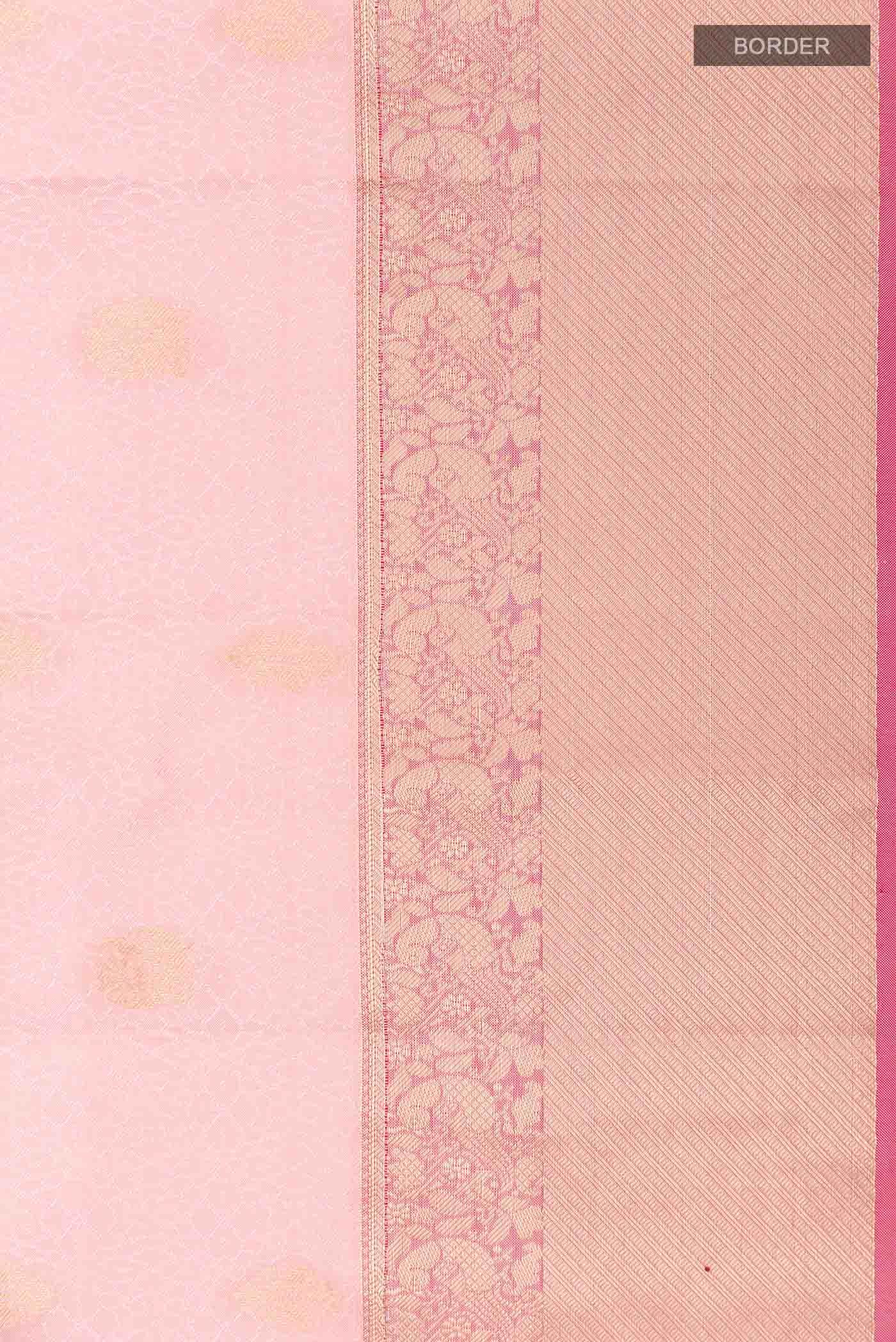 Pink Kanchipuram Silk Saree