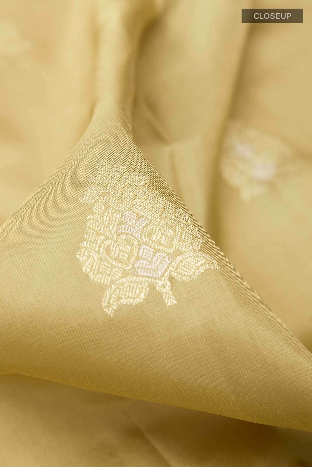 Beige Kanchipuram Silk Saree