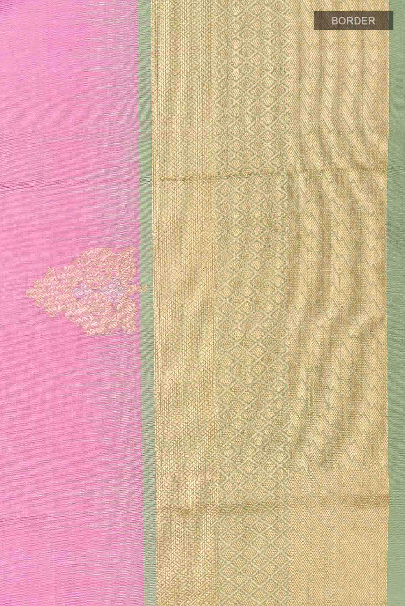 Pink Kanchipuram Silk Saree