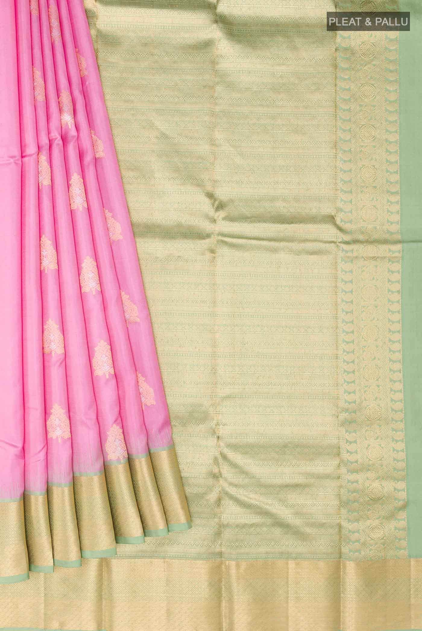 Pink Kanchipuram Silk Saree