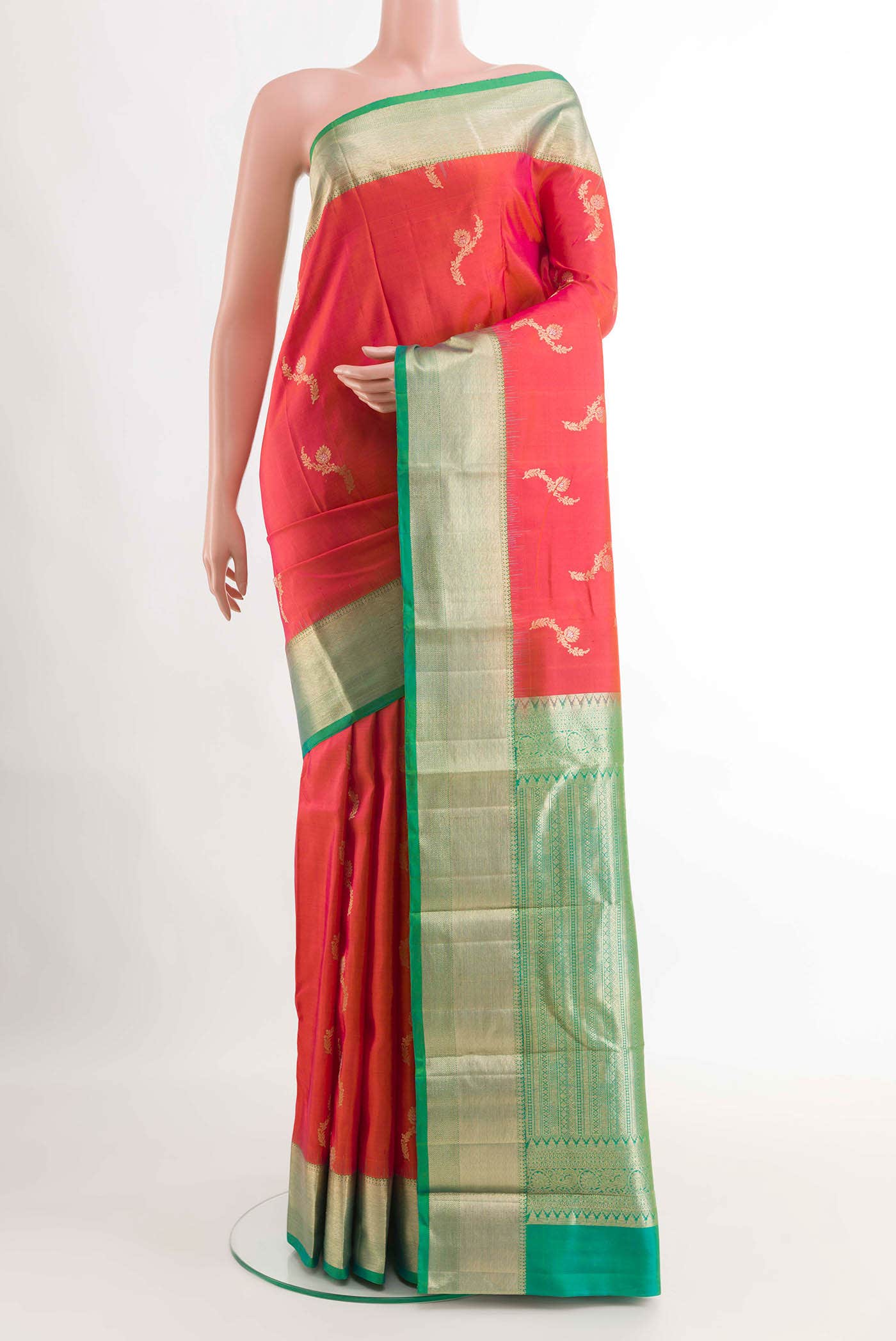 Pink Kanchipuram Silk Saree