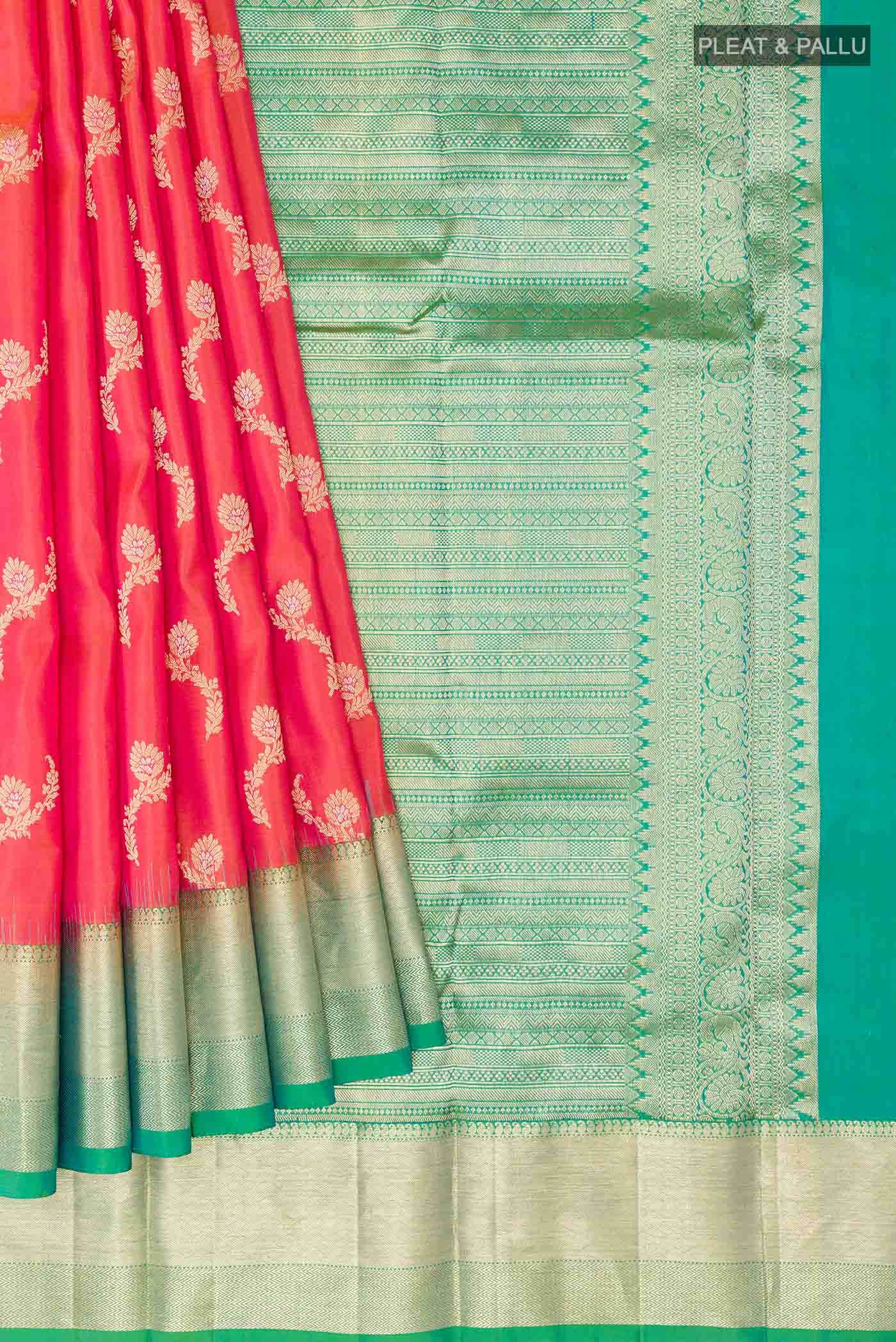 Pink Kanchipuram Silk Saree