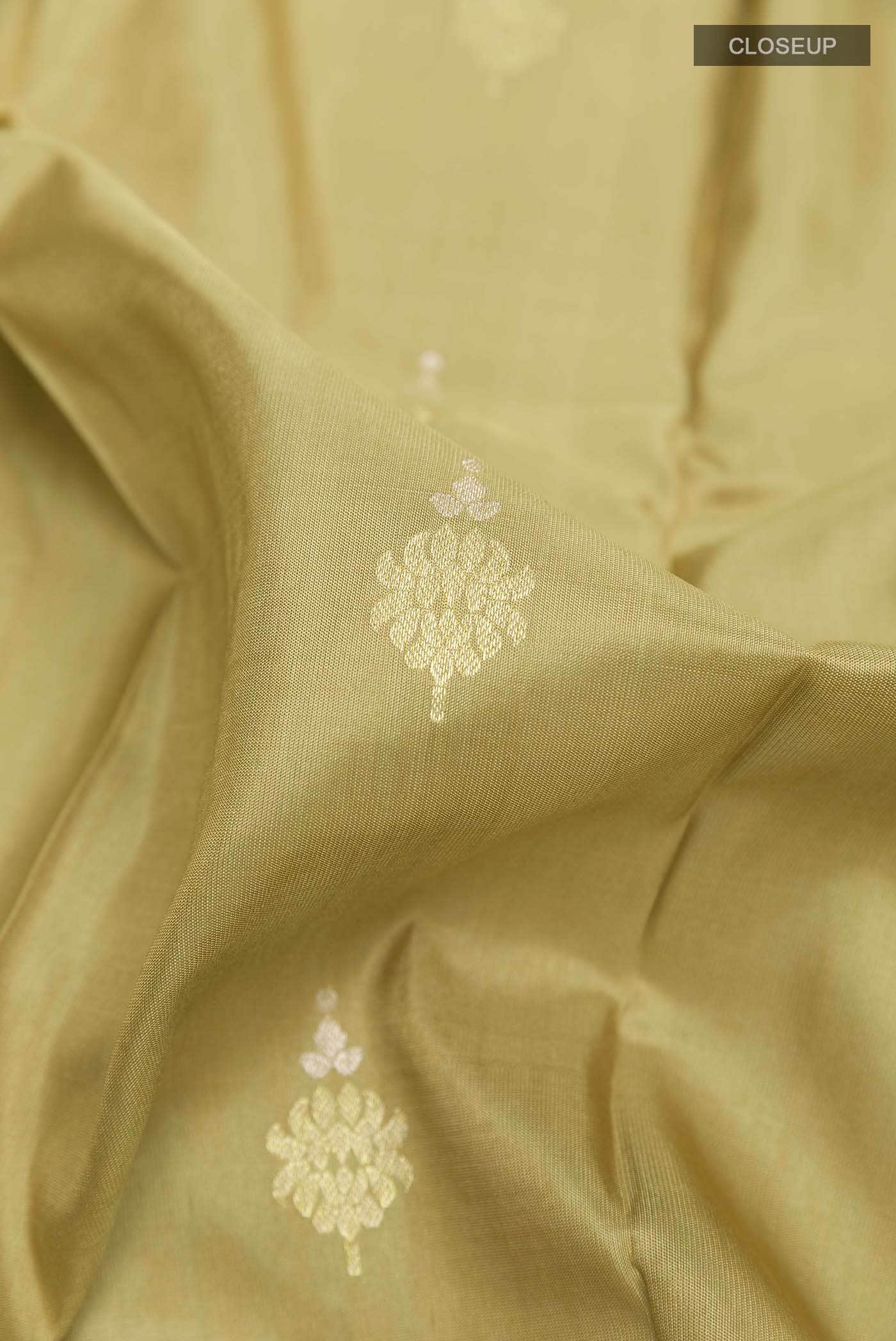 Beige Kanchipuram Silk Saree