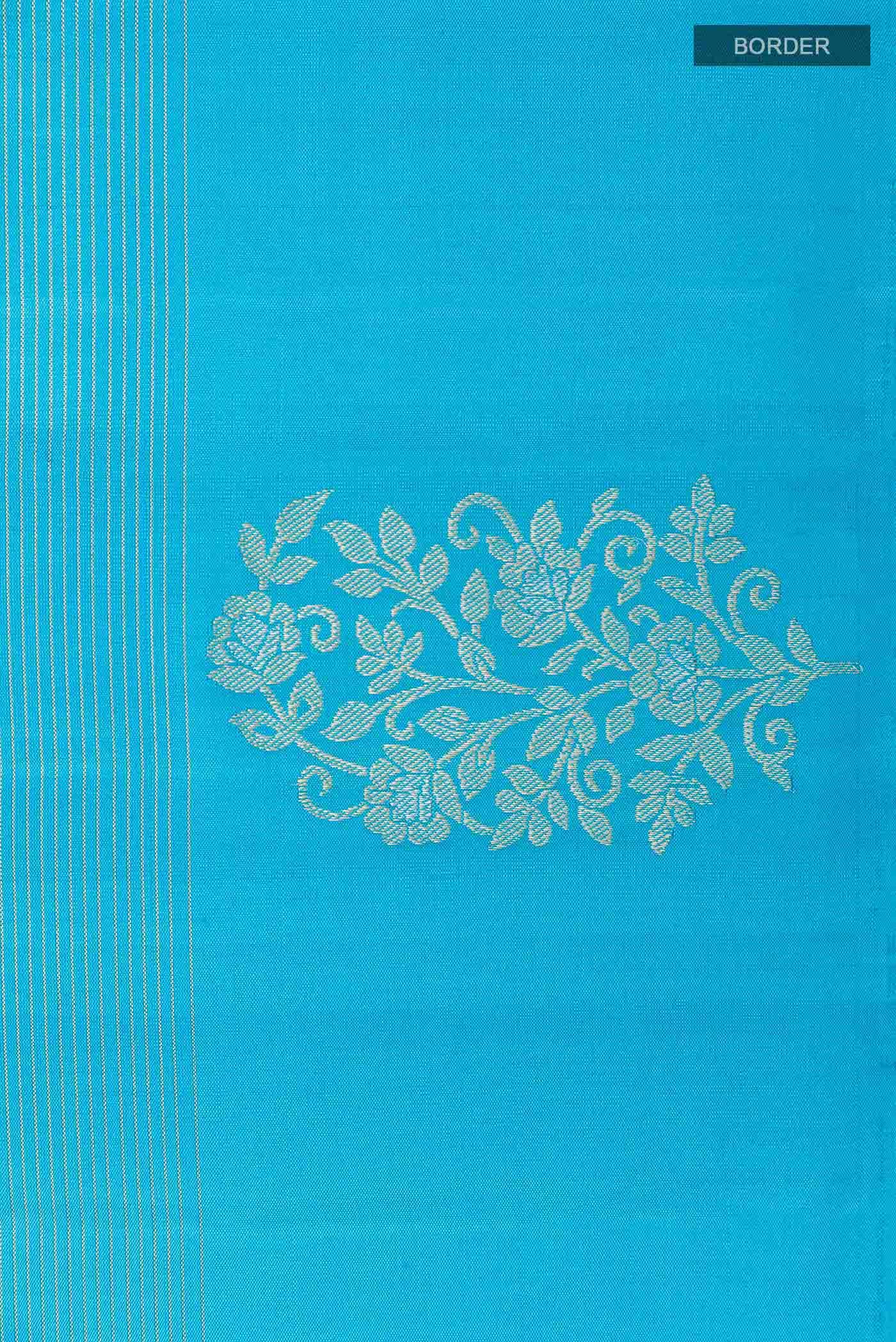 Blue Kanchipuram Silk Saree