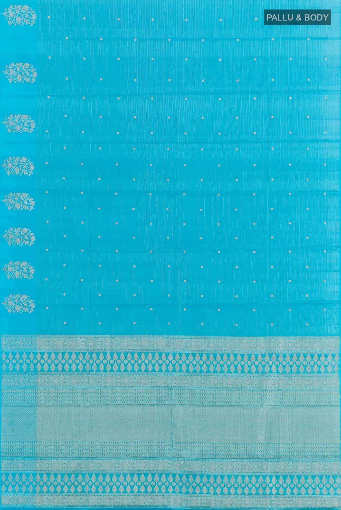 Blue Kanchipuram Silk Saree