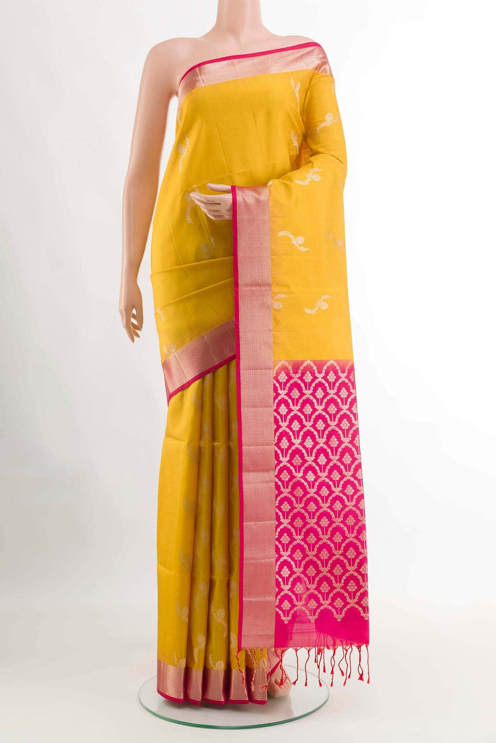 Yellow Soft Silk Saree