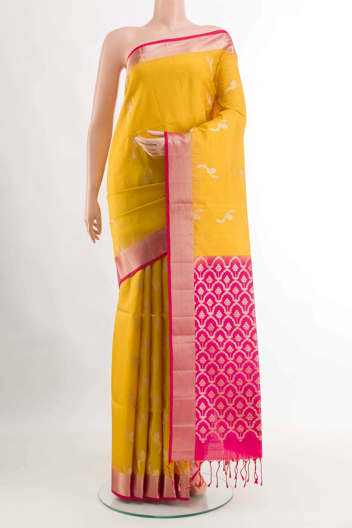 Yellow Soft Silk Saree