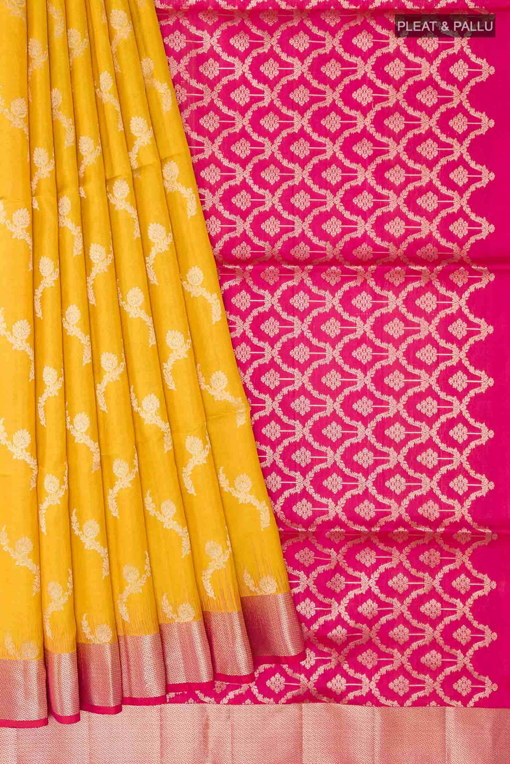 Yellow Soft Silk Saree