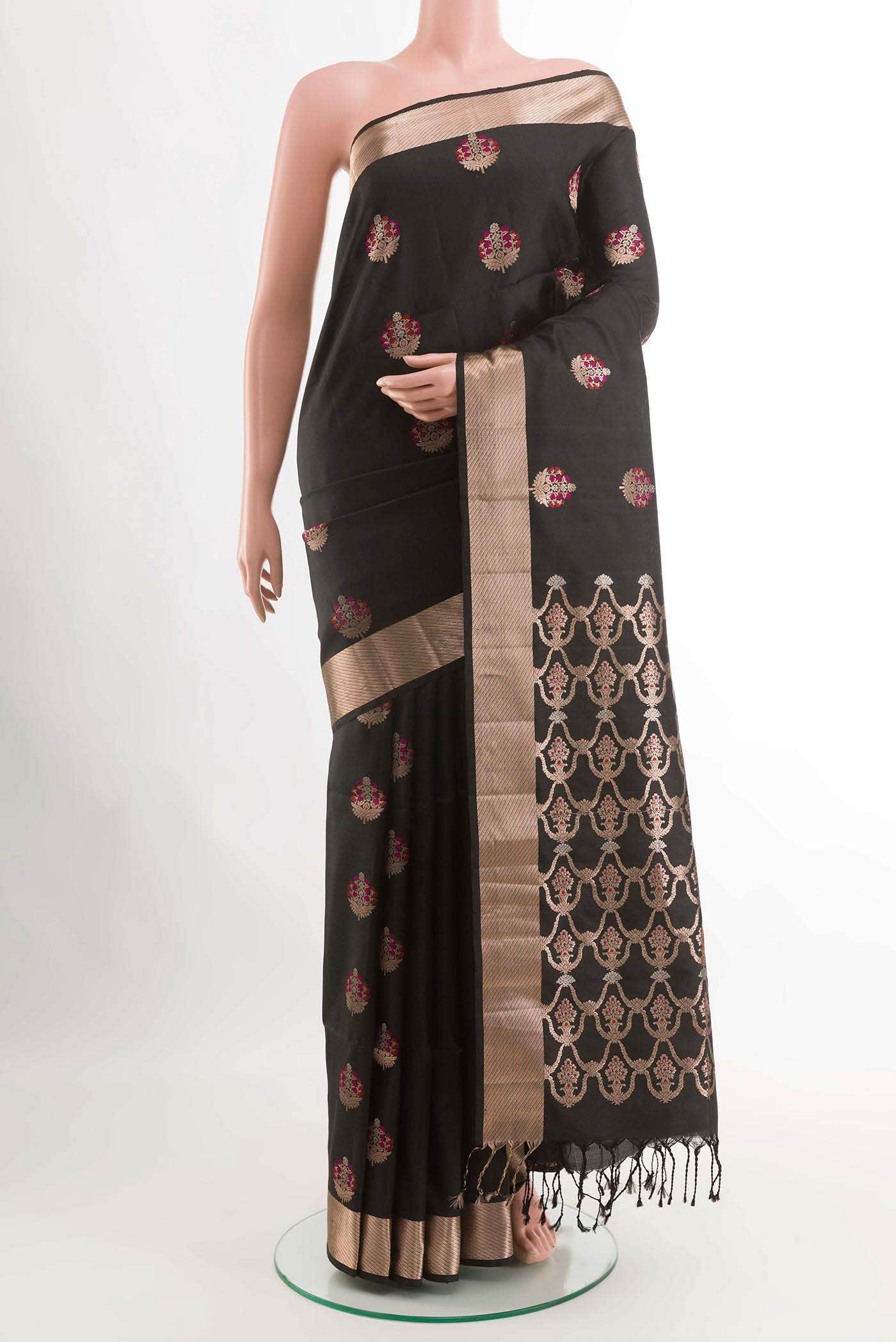 Black Soft Silk Saree