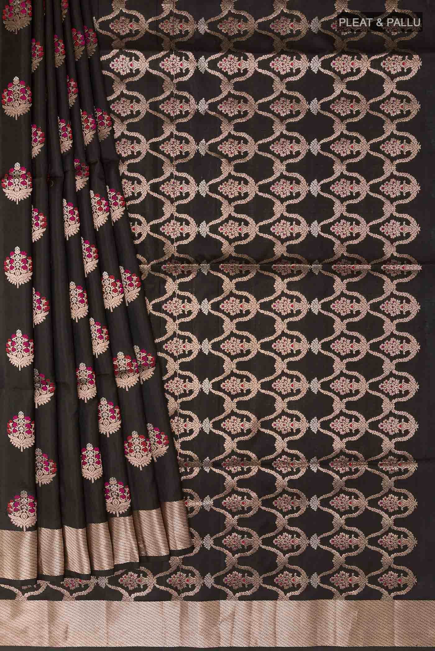 Black Soft Silk Saree