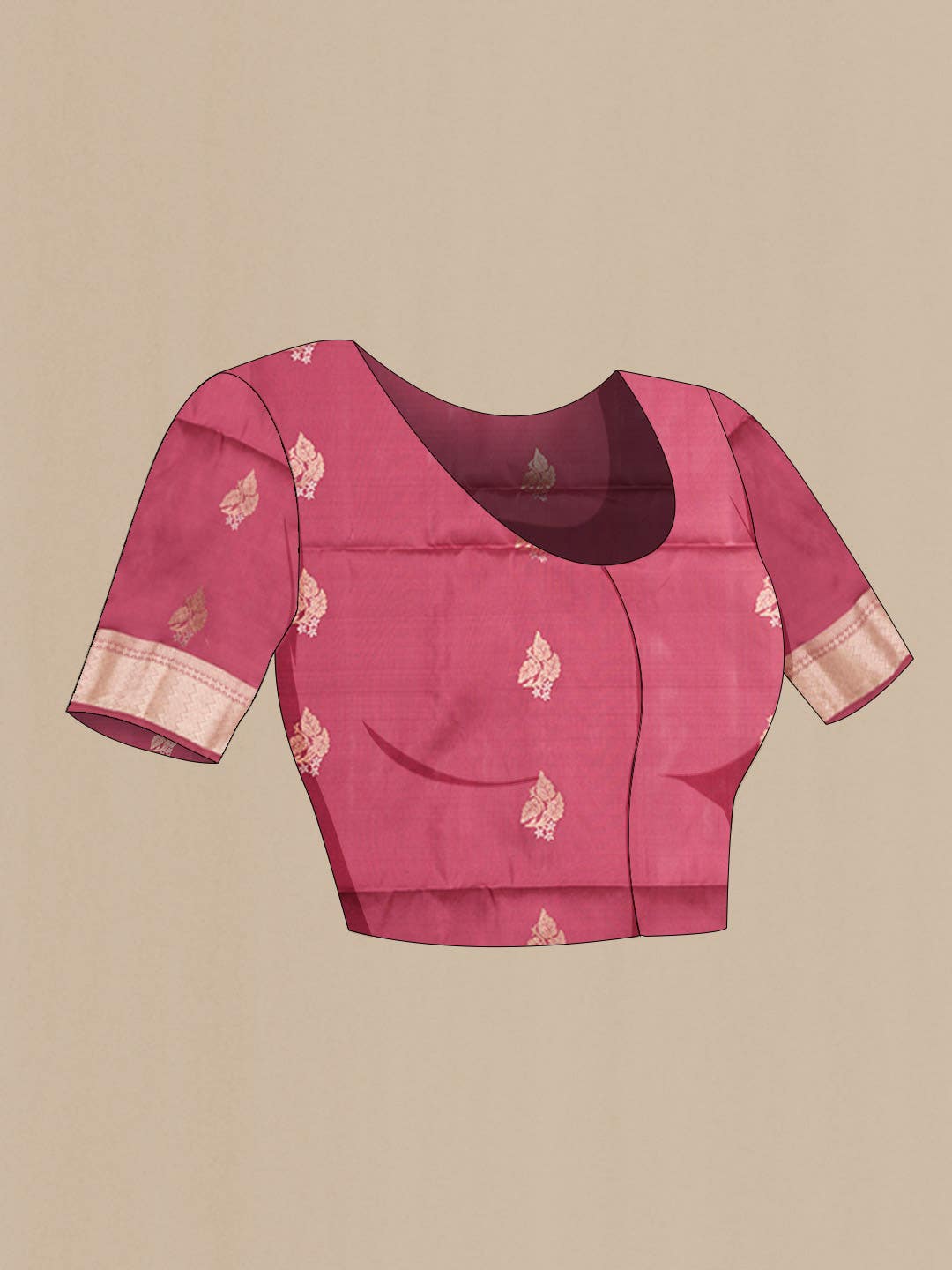 Imperial Pink Soft Silk Saree