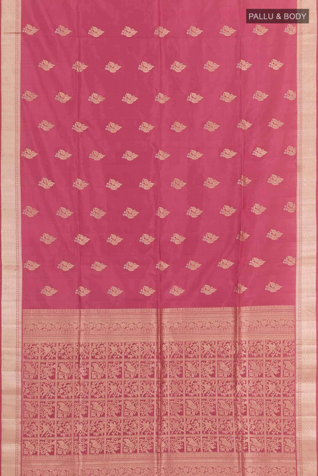 Imperial Pink Soft Silk Saree