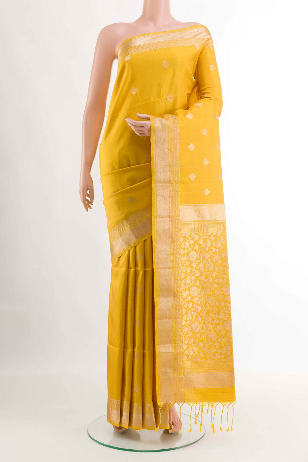 Yellow Soft Silk Saree