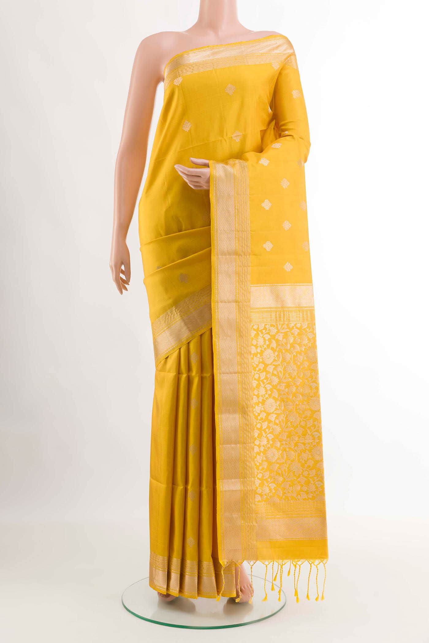 Yellow Soft Silk Saree