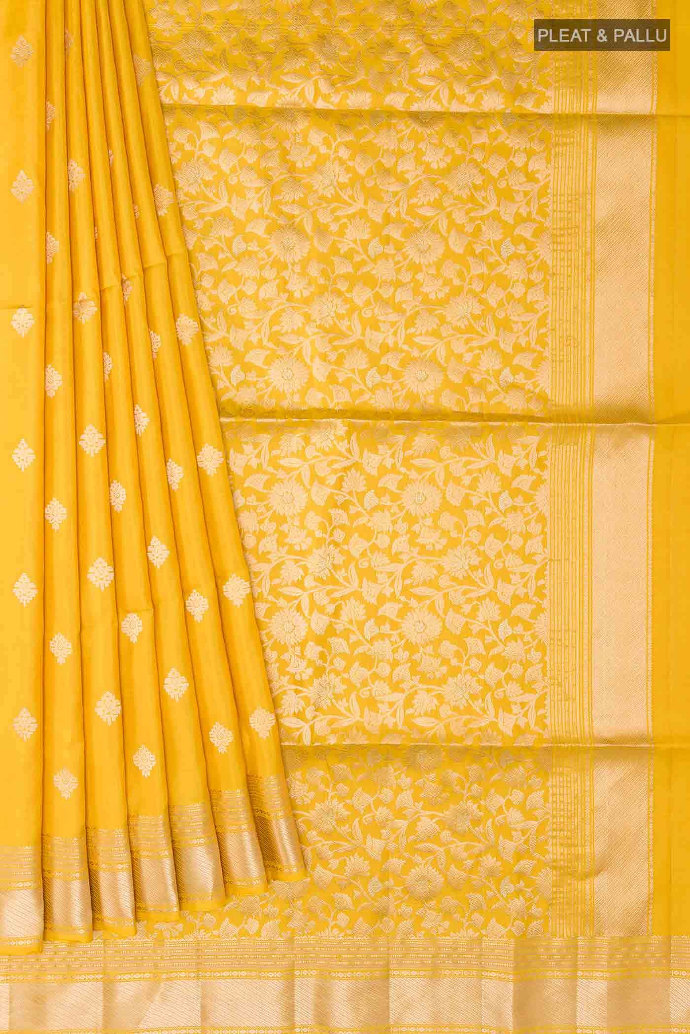 Yellow Soft Silk Saree