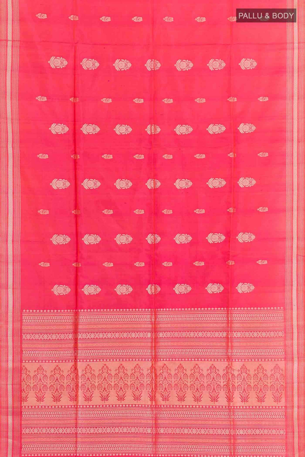 Pink Dual Tone Soft Silk Saree