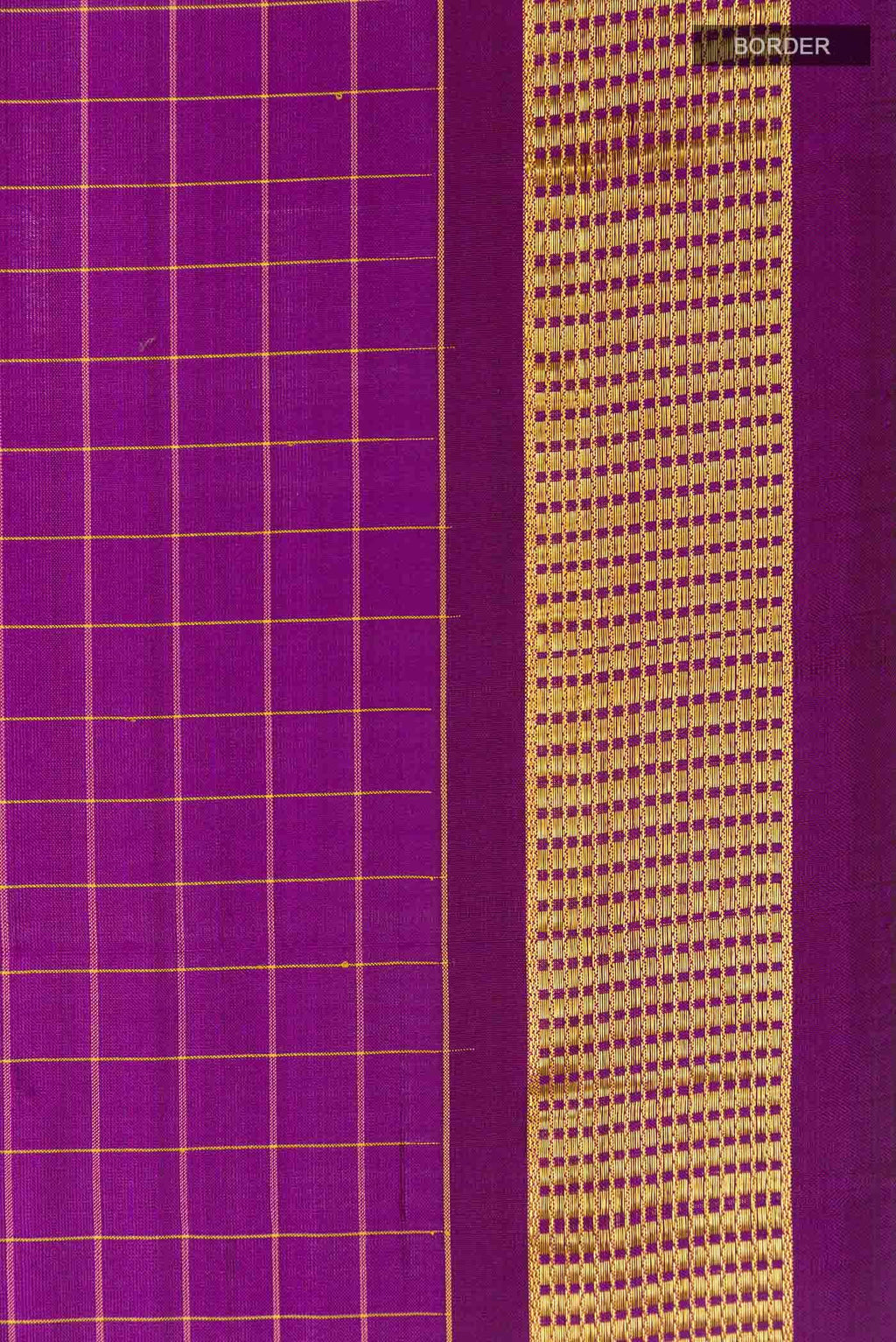 Purple Kanchipuram Silk Nine Yards Saree
