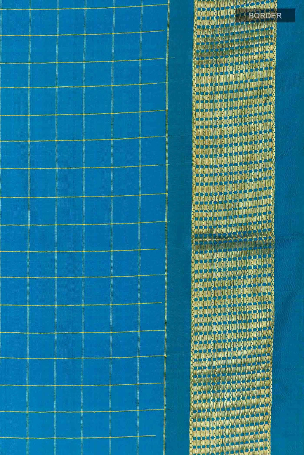 Blue Kanchipuram Silk Nine Yards Saree