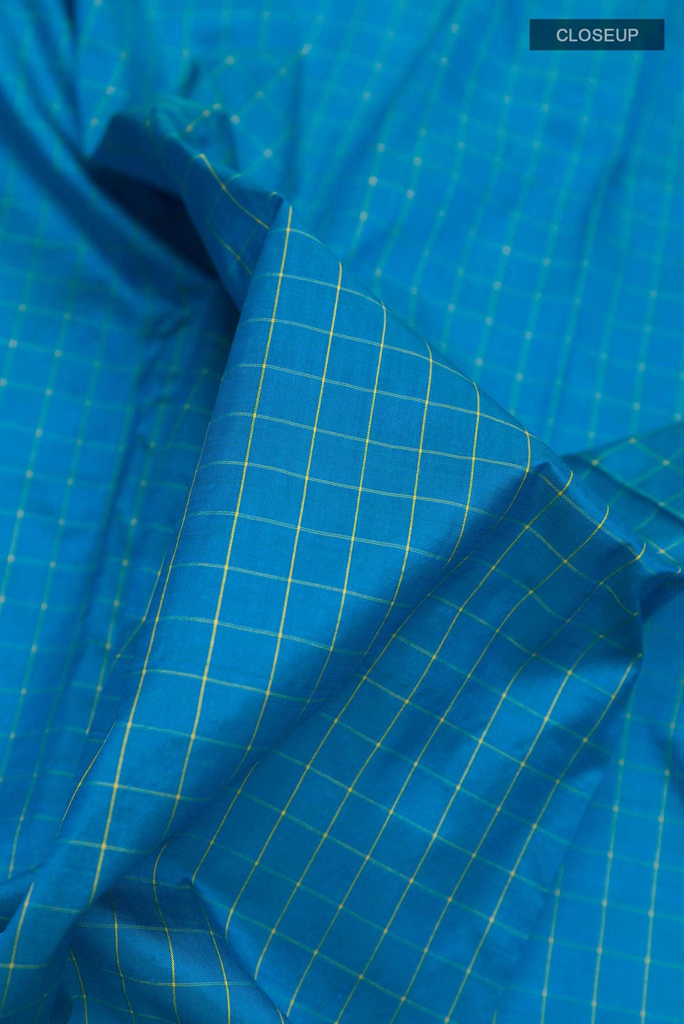 Blue Kanchipuram Silk Nine Yards Saree