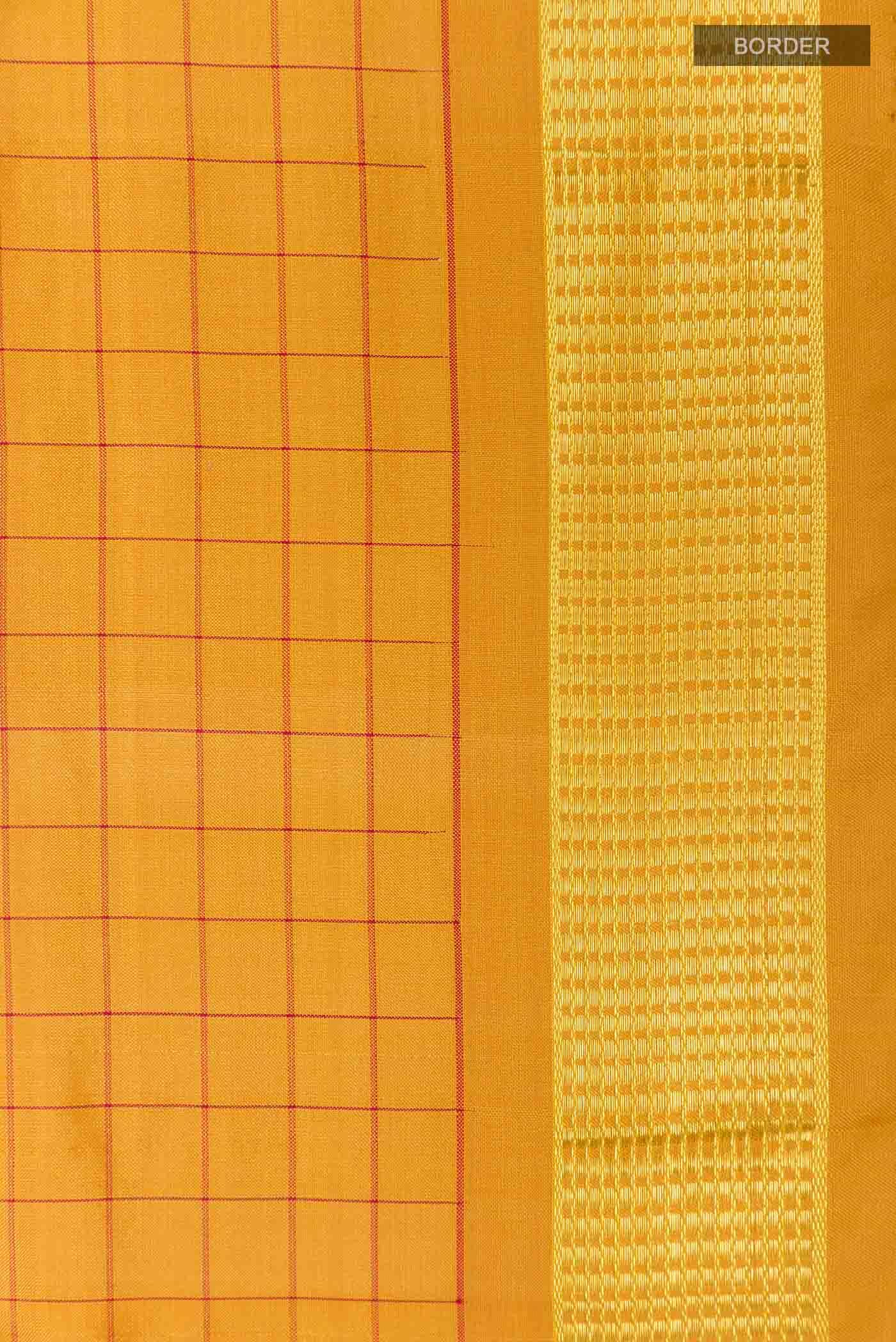 Yellow Kanchipuram Silk Nine Yards Saree