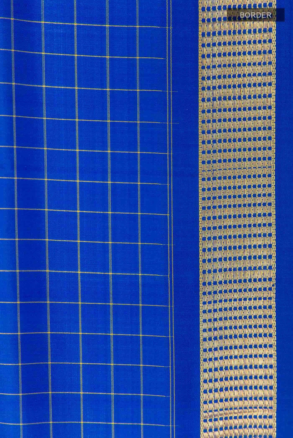 Blue Kanchipuram Silk Nine Yards Saree