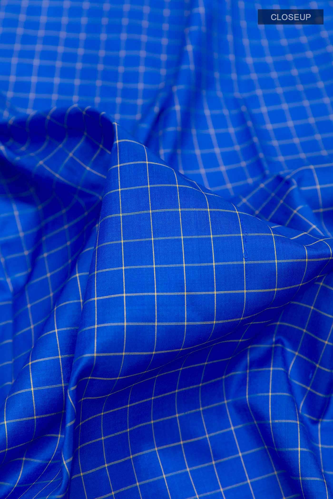 Blue Kanchipuram Silk Nine Yards Saree