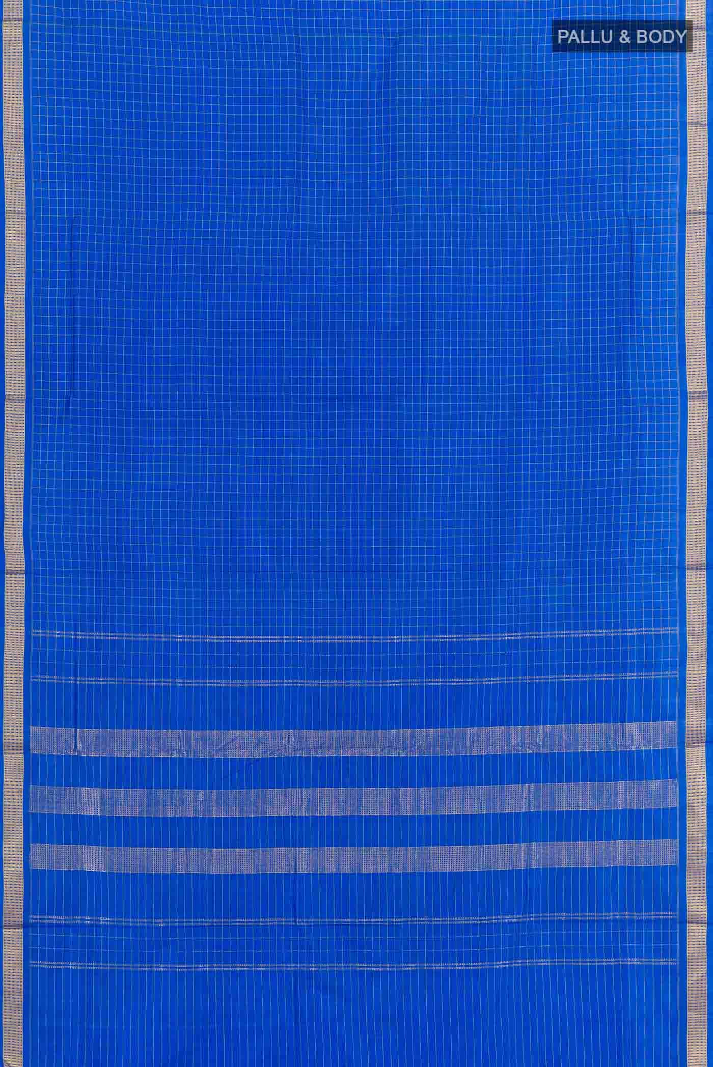 Blue Kanchipuram Silk Nine Yards Saree