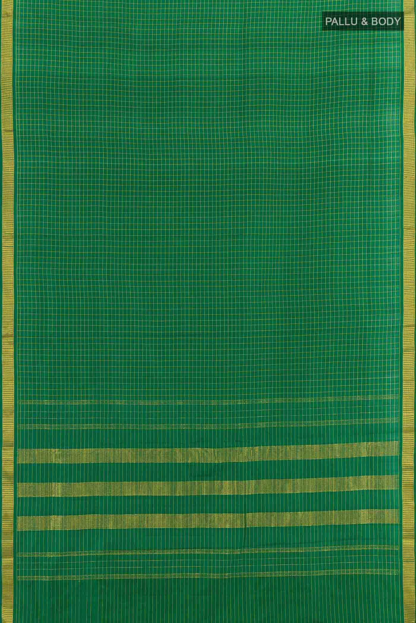 Green Kanchipuram Silk Nine Yards Saree
