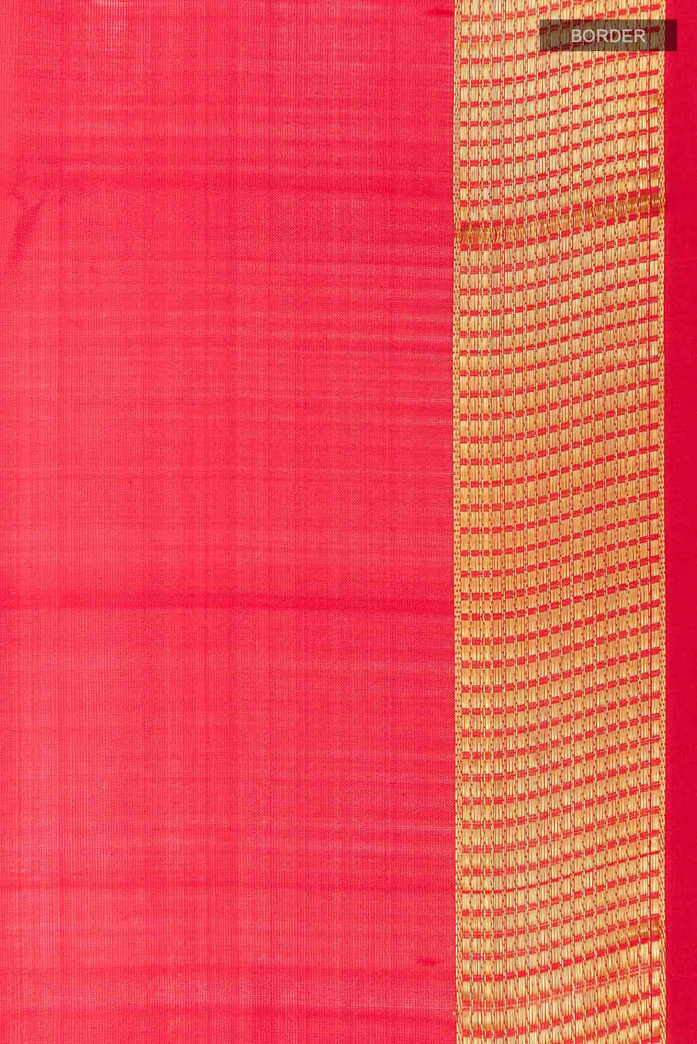 Red Kanchipuram Silk Nine Yards Saree