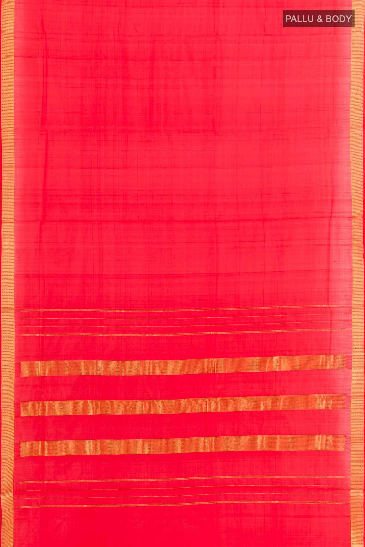 Red Kanchipuram Silk Nine Yards Saree