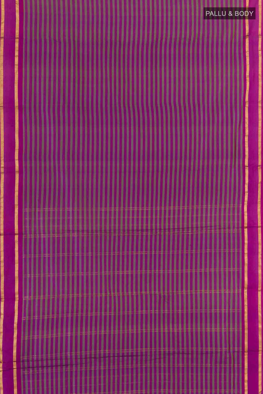 Purple Kanchipuram Silk Nine Yards Saree