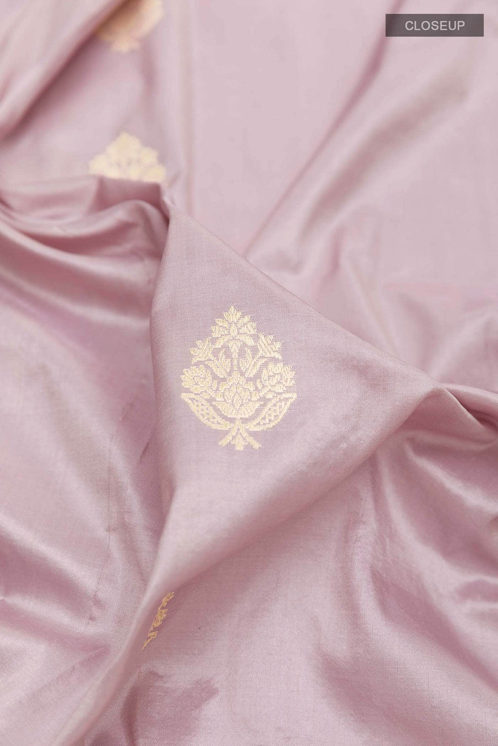 Lavender Banarasi Silk Saree