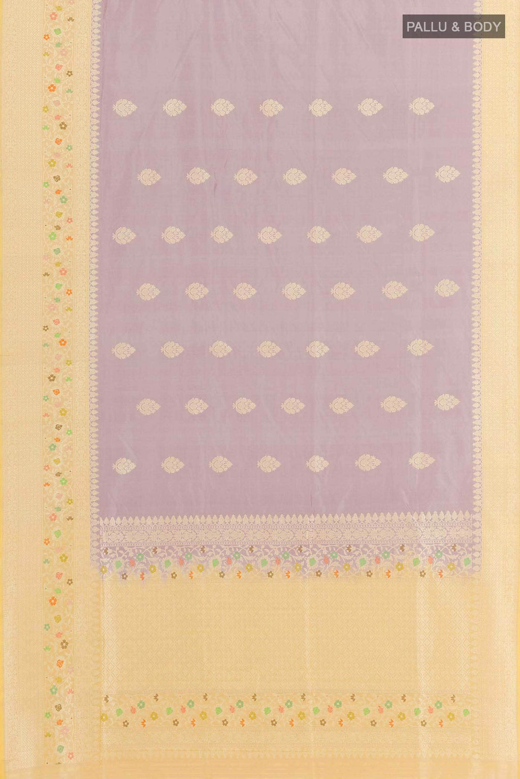 Lavender Banarasi Silk Saree