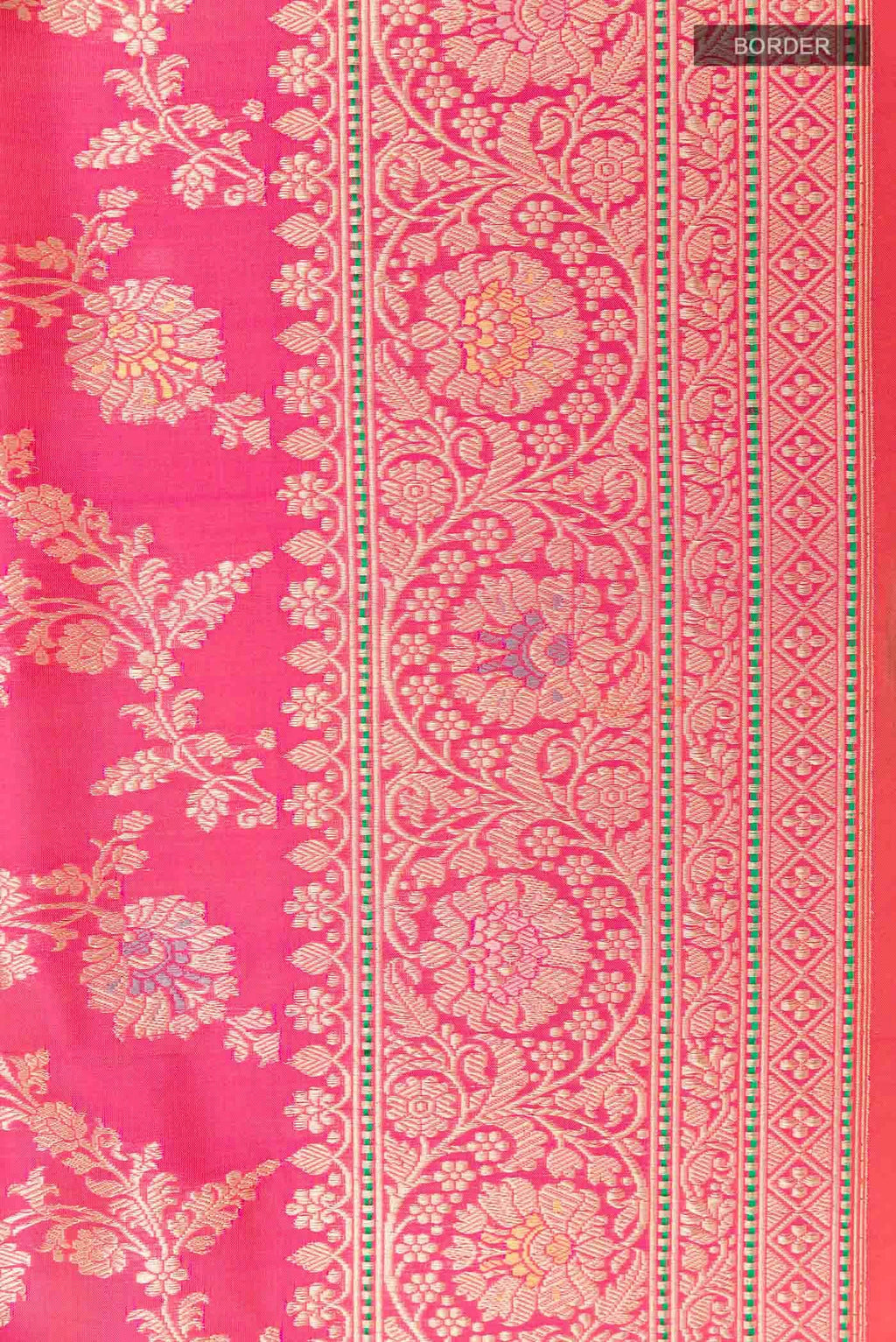 Pink Banarasi Silk Saree